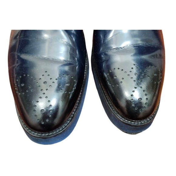 Jared Lang Men’s Wingtip Brogue Oxfords Blue Leather Dress Shoes Size 13US/EU 47 main image 15